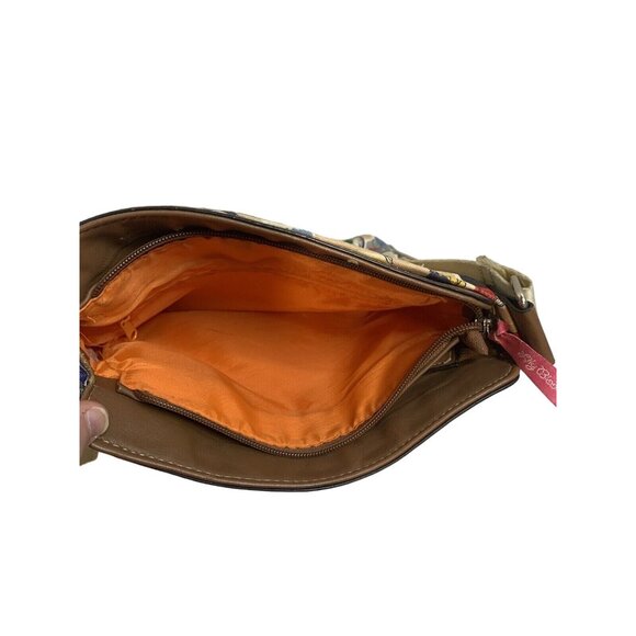 Canvas City Scene Crossbody Bag – Adjustable Strap & Zipper Pockets - Picture 6 of 8